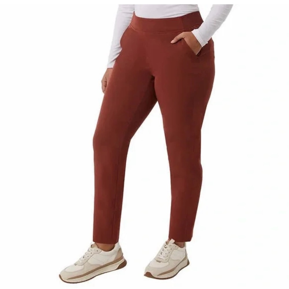 32 Degrees Cool Pants Adult XXL Brown Pull-On Pockets Athletic Womens - Picture 1 of 8